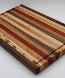 Edge Grain Striped Cutting Board