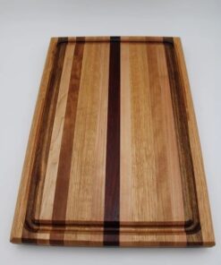 Edge Grain Farmhouse Board CUTTING BOARD MADE FROM WHITE OAK - WALNUT - CHERRY - TIGERWOOD - MAPLE -PADUAK