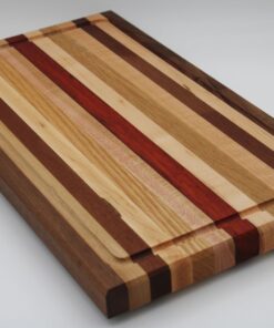 Edge Grain Red Stripe Board CUTTING BOARD MADE FROM WALNUT - MAPLE - WHITE OAK - PADUAK - CHERRY