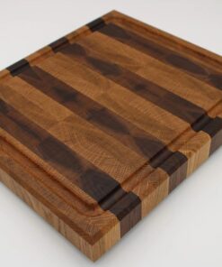 End Grain Stripe Board w/ Oak and Walnut